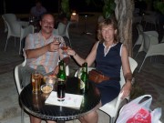 P1000133 * Abendstimmung vor der Strandbar