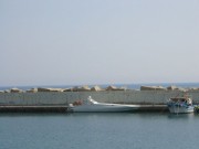 118-1806 IMG ... Speedboot im Hafen von Agia Galini