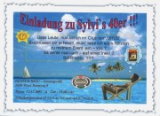 Einladung Sylvia 40er